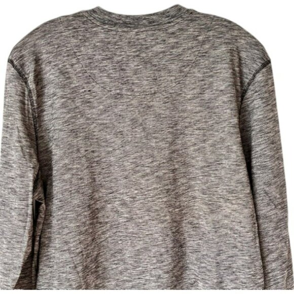 Tommy Bahama Henley L/S Tee - Micro Stripe - Black/White - M - Picture 5 of 10